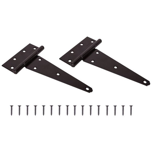 Prosource T-Hinge Stl Fixpin Hd 8In Blk HTH-B08-C2PS